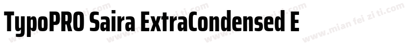 TypoPRO Saira ExtraCondensed ExtraB字体转换